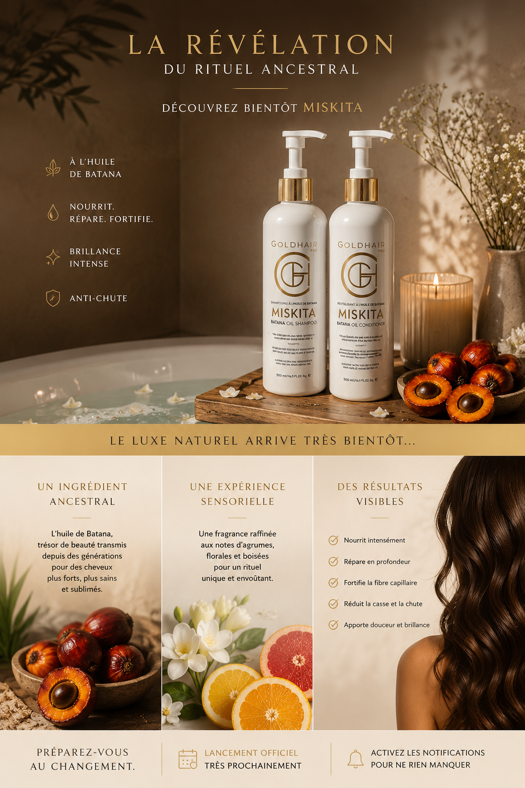 MISKITA Shampoing Densifiant  &amp; Anti-Chute 500ml