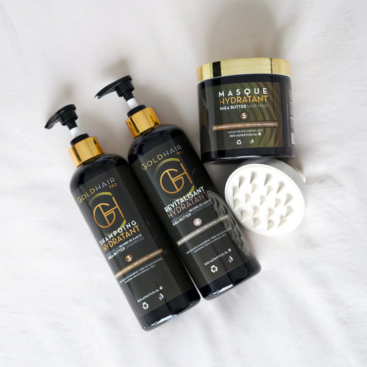 le trio shampoing conditioner et masque