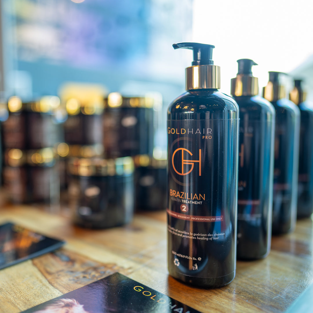 lissage brésilien a la kératine goldhair pro / goldhair pro Bresilien keratin treatment